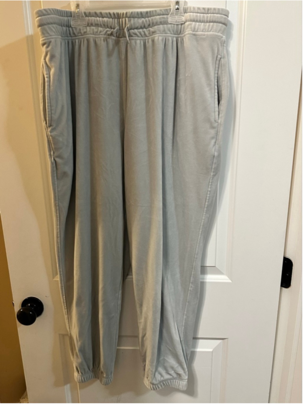 Mono B Buttery Soft Velour Joggers 3X Urban Grey Athleisure Lounge Pants